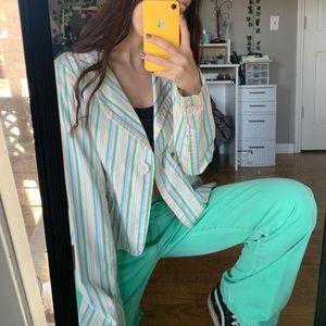 very fun thrifted 2000s suit set